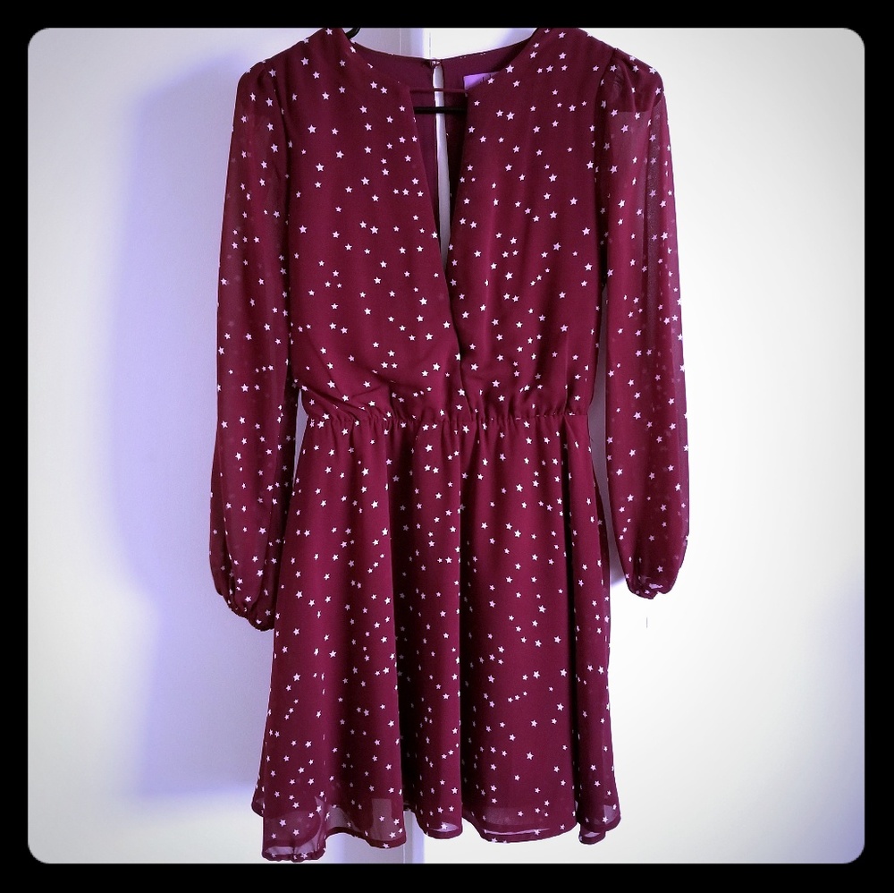 Cute chiffon wrap dress NWOT